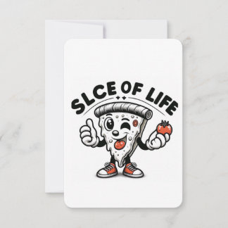 Sassy Pizza Slice with Personality Thank You Card