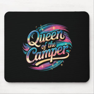 Sassy Queen of Camper Classy Camping Wife Glamping Mouse Pad