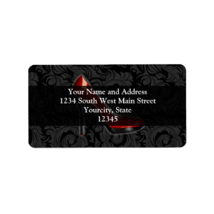 Sassy Red Shoe Label