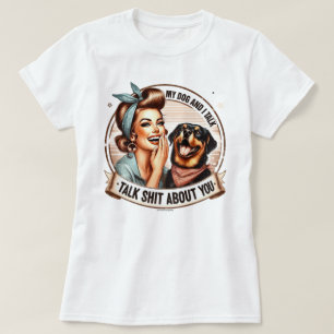 Sassy Retro Girl T-Shirt – My Dog and I