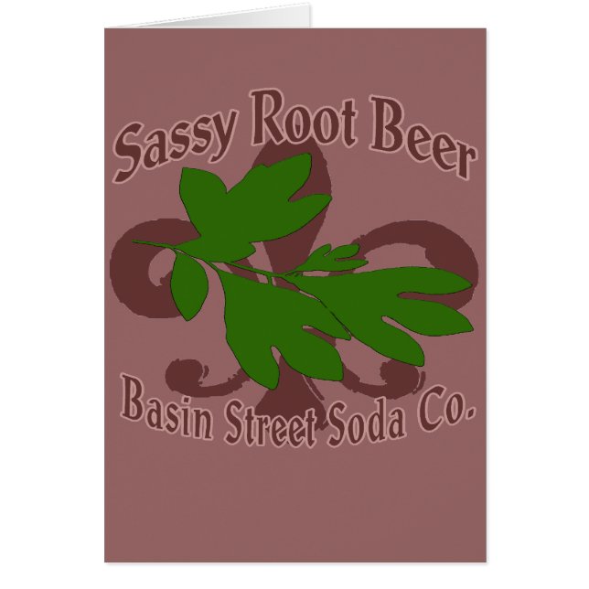 Sassy Root Beer  Basin St Soda (Front)