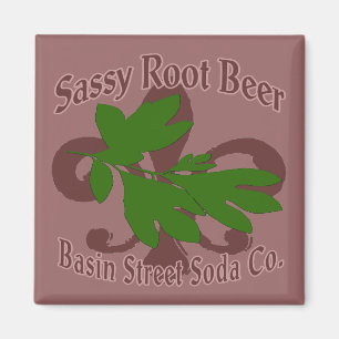 Sassy Root Beer  Basin St Soda Magnet