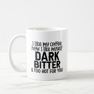 sassy sarcasm black typography coffee mug