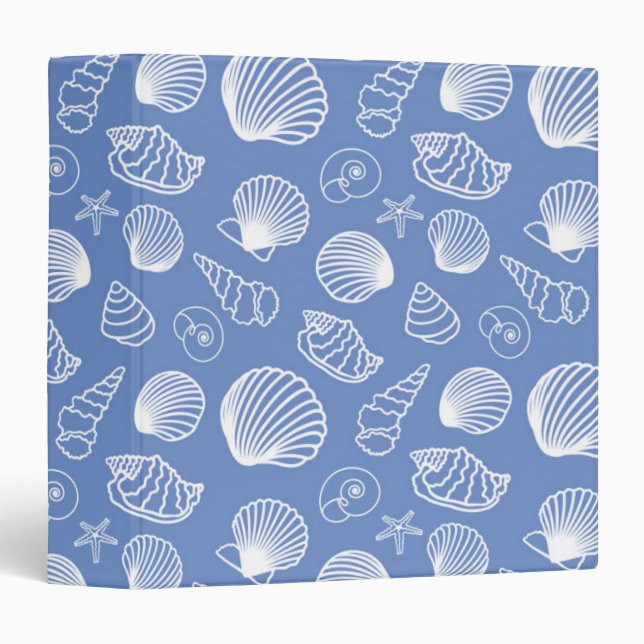 Sassy Seashell Pattern Binder (Front/Spine)