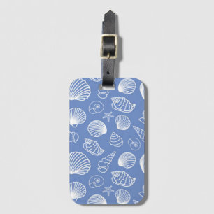Sassy Seashell Pattern Luggage Tag