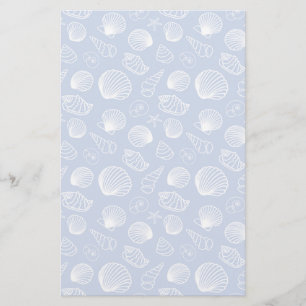 Sassy Seashell Pattern Stationery
