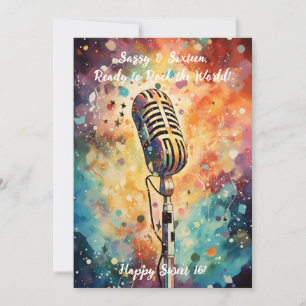 Sassy & Seize Ans ! Carte d'anniversaire pour 16 a