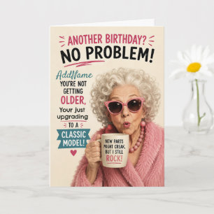 Sassy Senior Birthday - Add Name Card