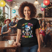Sassy Skeleton Rainbow Spicy Nice Attitude Humour