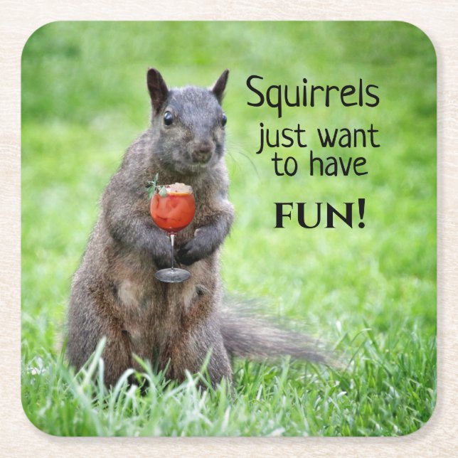 Sassy Squirrels Coasters (Front)