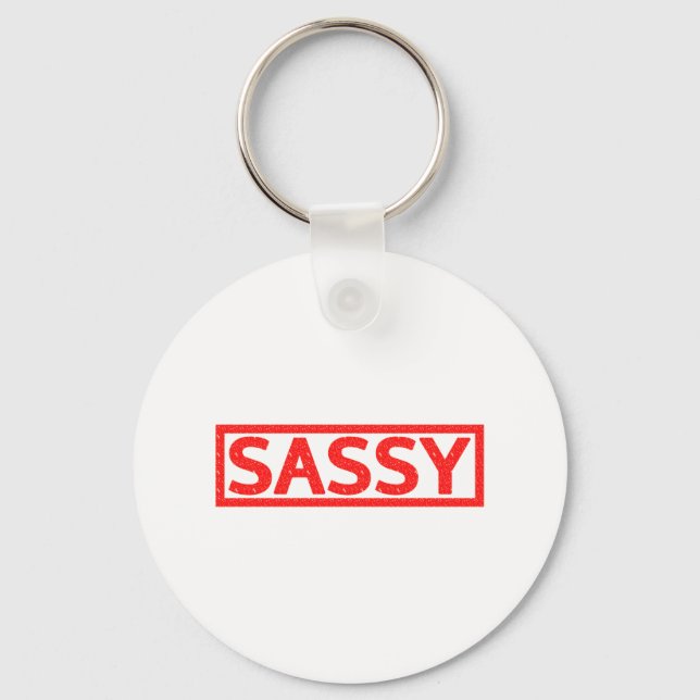 Sassy Stamp Keychain (Front)