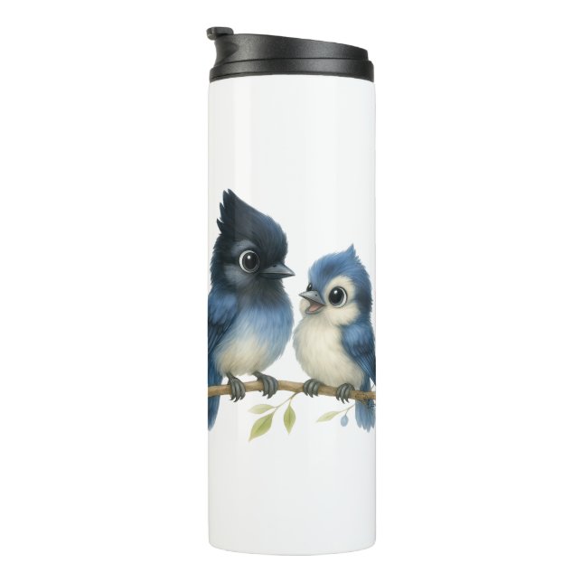 Sassy Steller's Jay  Thermal Tumbler (Rotated Right)