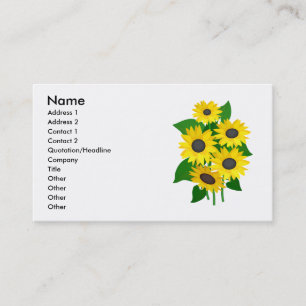 Sassy Sunflowers Business Cards
