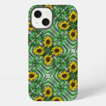 Sassy Sunflowers green