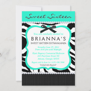 Sassy Sweet Sixteen Invite