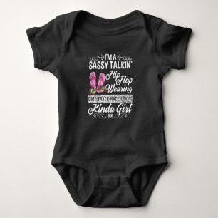 Sassy Talking Dirt Track Race Loving Kinda Girl Baby Bodysuit