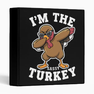 Sassy Turkey Matching Family Thanksgiving Party Binder