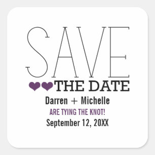 Sassy Typographie Enregistrer les stickers Date, v