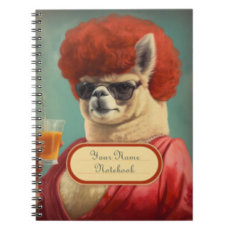 Sassy Vintage Funny Llama Carnet spiral