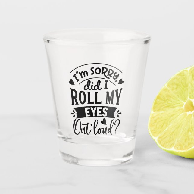 Sassy Whiskey Shot Glass (Front)
