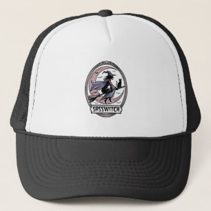 Sassy Witch Shirt Vintage Halloween Art_1 Trucker Hat