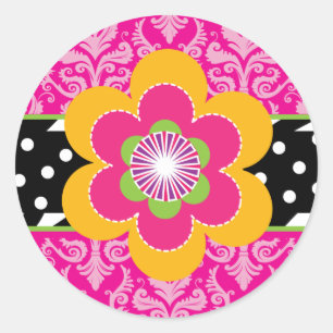 Sassy Zebra et Stickers Floral