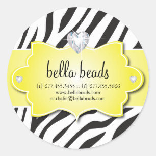 Sassy Zebra Jewellery Designer Stickers