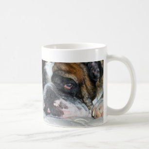 Sassydog sleepy English Bulldog mug