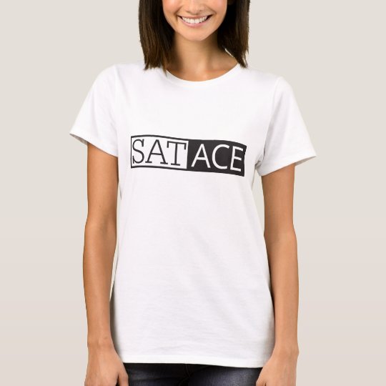 SAT ACE, Women's basic T-shirt, White T-Shirt