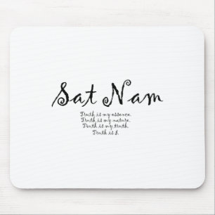 Sat Nam Affirmations Meditation Kundalini Yoga  Mouse Pad