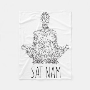 Sat Nam Kundalini Yoga For Yoga Meditation Fleece Blanket