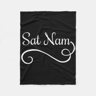 Sat Nam Kundalini Yoga Spiritual Chakra Meditation Fleece Blanket