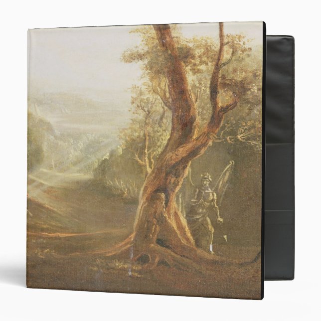 Satan Contemplating Adam and Eve in Paradise, from Binder (Front/Inside)
