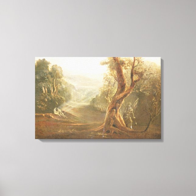 Satan Contemplating Adam and Eve in Paradise, from Canvas Print (Front)