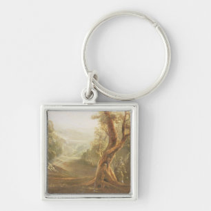 Satan Contemplating Adam and Eve in Paradise, from Keychain