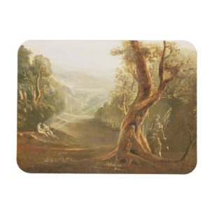 Satan Contemplating Adam and Eve in Paradise, from Magnet