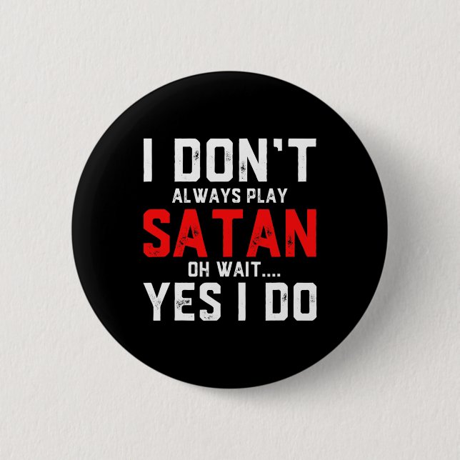 Satan Costume Devil Halloween Costume Satan  2 Inch Round Button (Front)