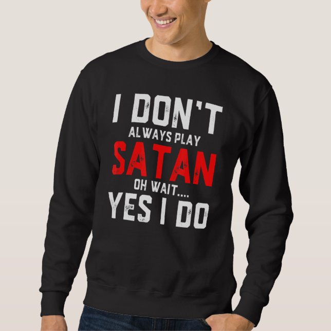 Satan Costume Devil Halloween Costume Satan Sweatshirt (Front)