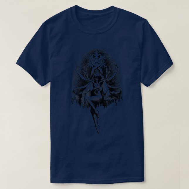 Satan Devil Hell Unholy Antichrist Witch Spooky wi T-Shirt (Design Front)