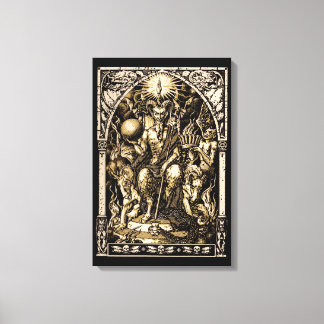 Satan Enthroned 16x24 Canvas Wall Art
