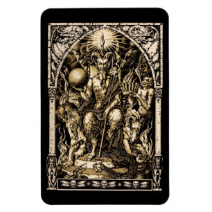 Satan Enthroned 4x6 Magnet