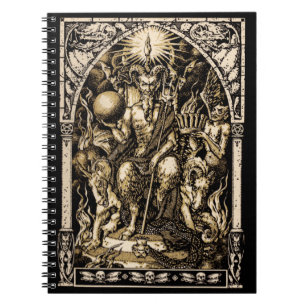 Satan Enthroned Spiral Notebook