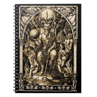 Satan Enthroned Spiral Notebook
