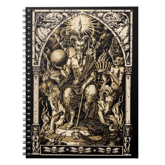 Satan Enthroned Spiral Notebook (Front)