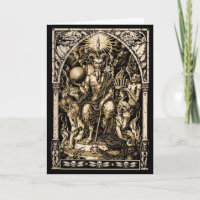 Satan Enthroned Winter Solstice Greeting Card
