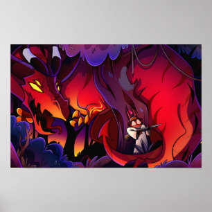 Satan Halloween Slasher   Helluva Boss    Poster