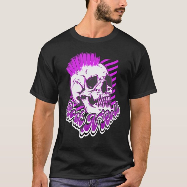 Satan Heavy Punks Not Dead Gothic Tattoo Nature Ro T-Shirt (Front)