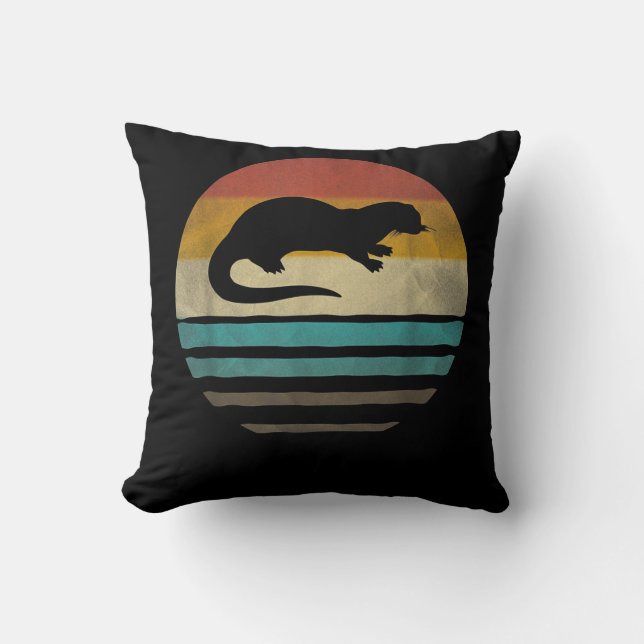 Satan Is Like No Otter| Lovely Otter Gift Throw Pillow (Front)