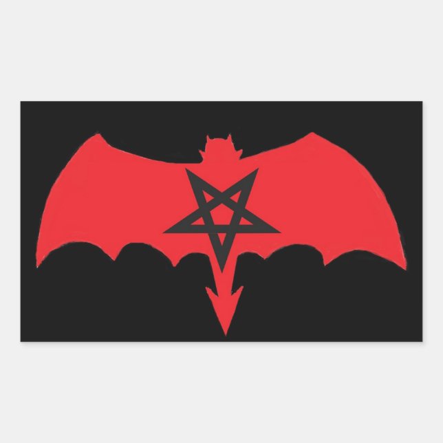 SATAN Pentagram Sticker (Front)