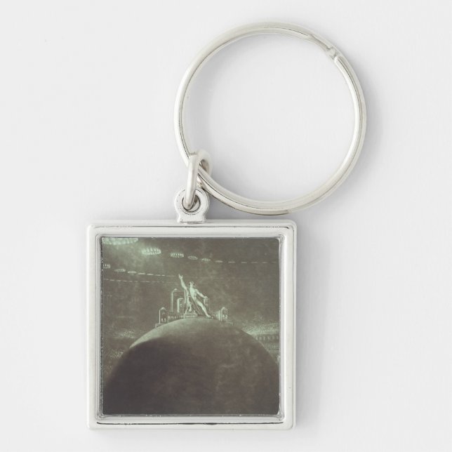 Satan presiding at the Infernal Council, 1824 Keychain (Front)